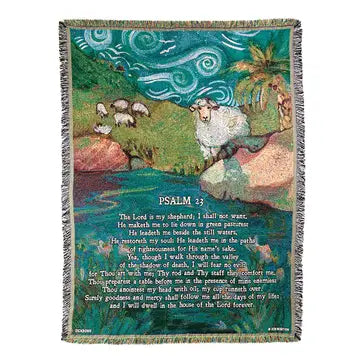 Psalm 23 Sympathy Throw. (Copy)