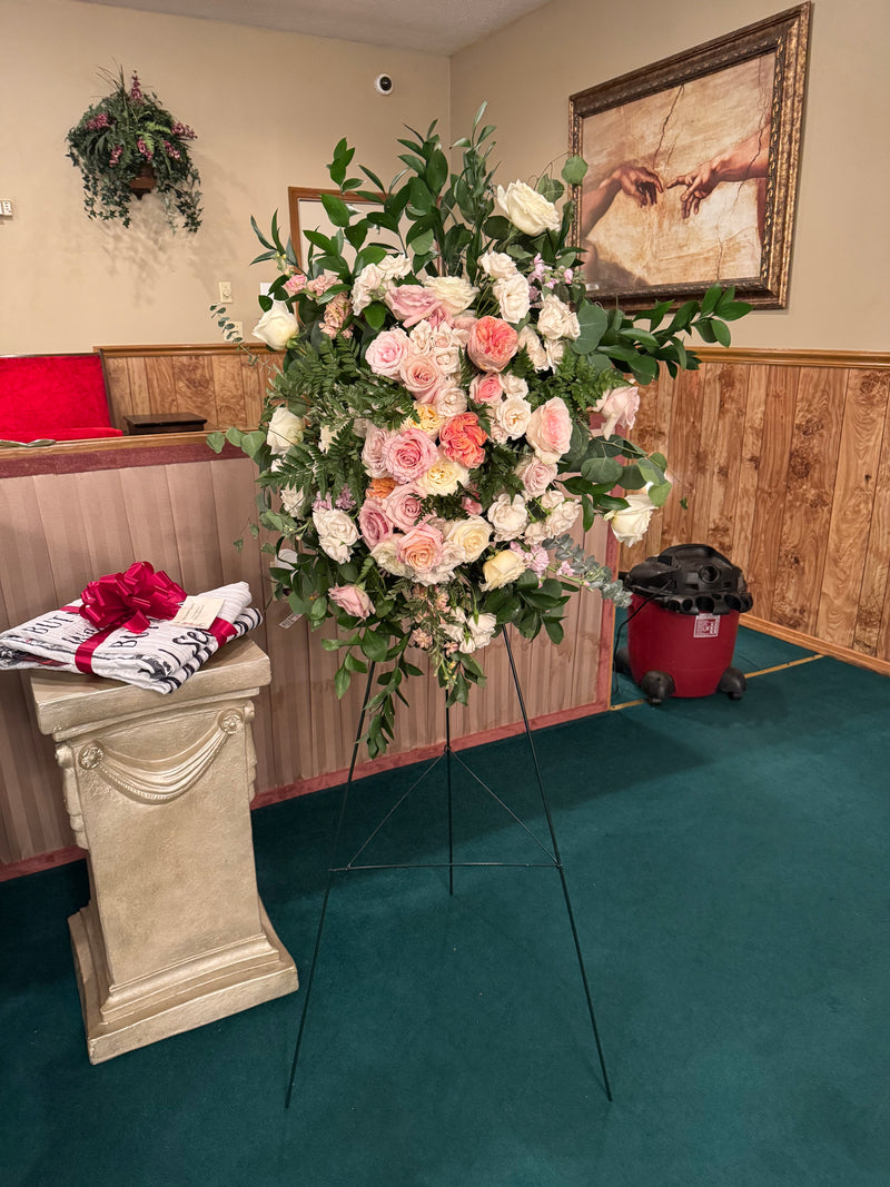 Garden Rose Dreams- Sympathy Stand