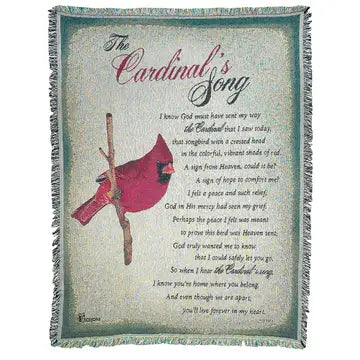 Cardinal Sympathy Throw.