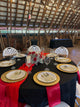 Red Cheese Cloth Runner Rental