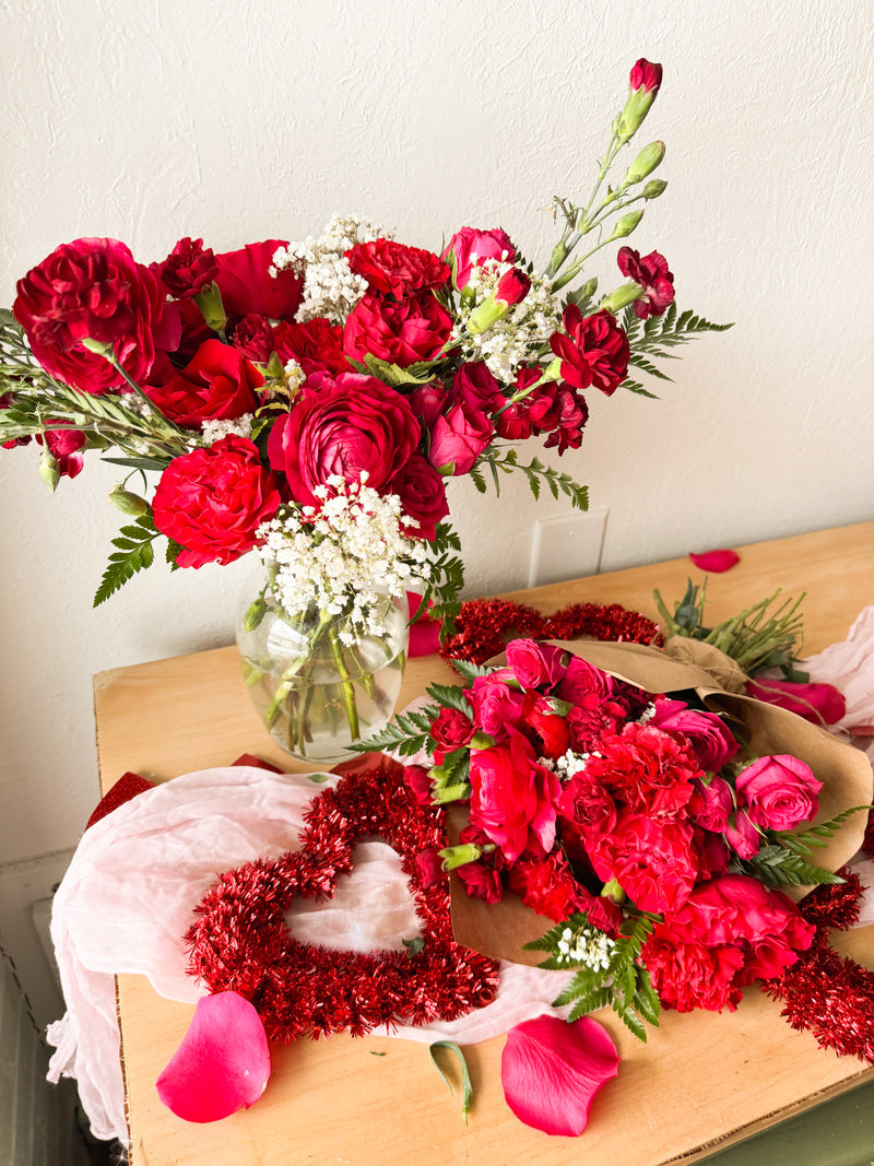 Donna- Valentines Day Vase Arrangement
