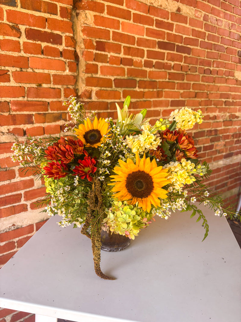 Golden Harvest Floral Arrangement
