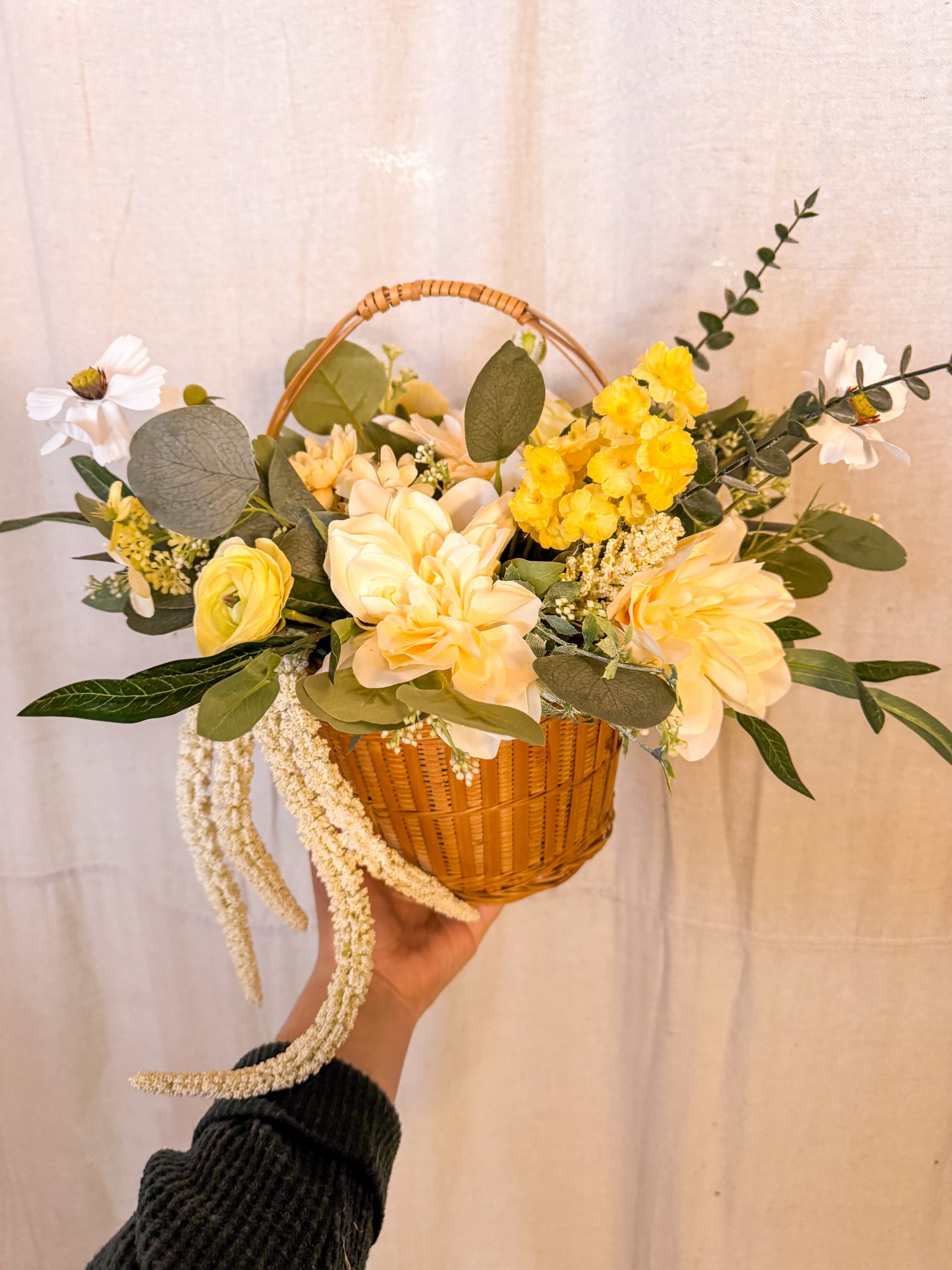 Silk Arrangement Basket