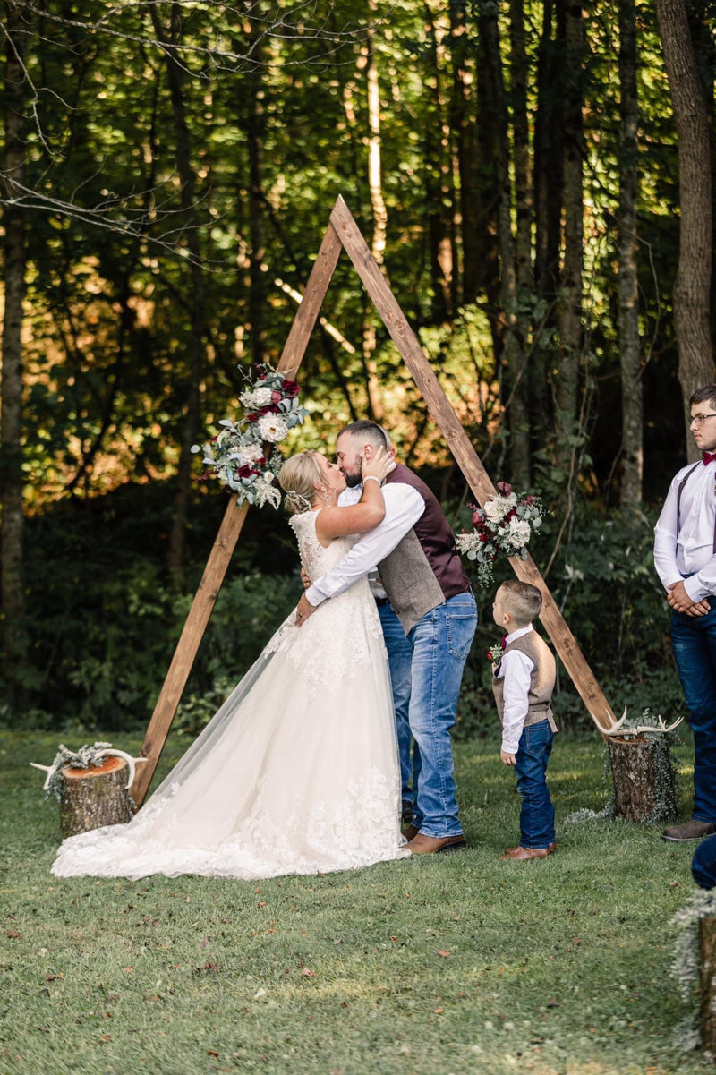 Triangle Wooden Collapsible Arch Rental