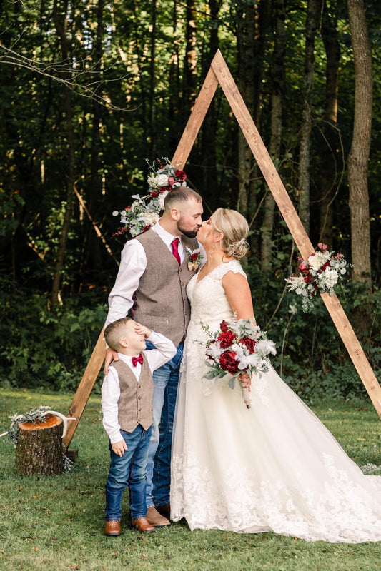 Triangle Wooden Collapsible Arch Rental